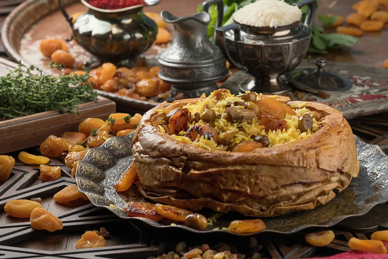 Shah Pilaf opened at the table